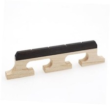 4-String Banjo Bridge - Premium Ebony and Maple Bridge for Banjolele, 4 String