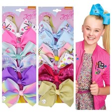 12 PCS Hair Bows Clips Girls 2 Set 5 Inches Alligator Large Bow Accessories