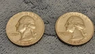 1964 Washington Quarter - Lot of 2 - 90% silver / 10% copper