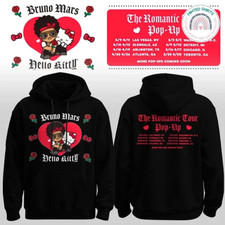Bruno Mars x Hello Kitty 2026 the Romantic Tour Hoodie