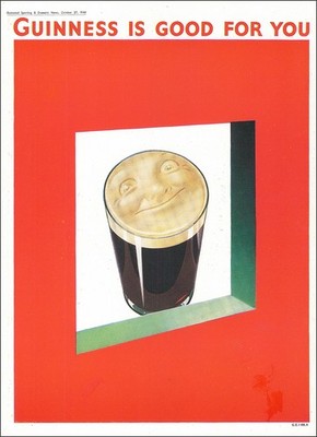 1944 Original Vintage Advertising Print GUINNESS IS GOOD FOR YOU (GSA37-18)