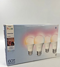 Philips Hue Essential A19 E26 Smart Bulb 800lm 8.8W 4-Pack Color