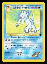 Pokemon Sabrina's Golduck 30/132 Unlimited Rare Gym Challenge (NM)