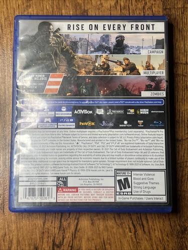 CALL OF DUTY VANGUARD PLAYSTATION 4 PS4 VIDEO GAME TESTED WORKS - Afbeelding 5 van 6