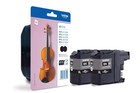 Brother LC-127XLBK Inkjet Cartridge, Black, Twin Pack, High Yield, Includes 2 x 