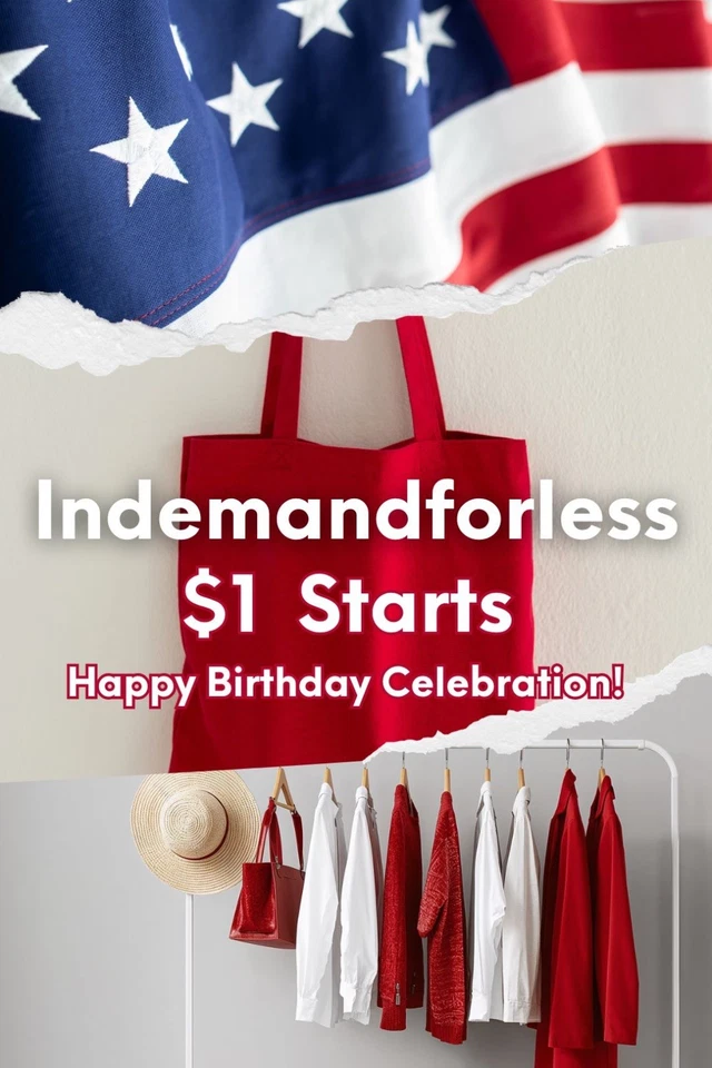❤️🤍💙 4th of July Fashion Frenzy! $1 Starts