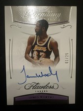2020-21 Panini Flawless Legendary Scripts James Worthy #LEG-WOR/25 (AU) Auto