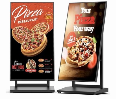 43 in LCD Digital Poster Screen Display, Floor Standing Signage NEW IN BOX USA