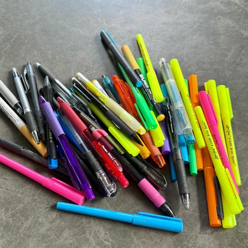 Pen, Pencil, & Highlighter Mixed Lot - Vintage Bulk Wholesale ALL WORK