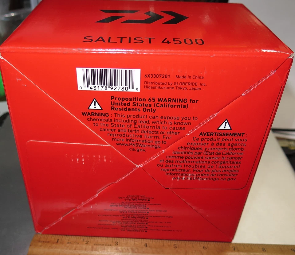 Carrete giratorio Daiwa Saltist 4500 5,6:1 agua salada 8BB NUEVO Foto 4 de 4