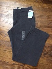 Dockers Pants Womens Gray Ideal Fit Straight Leg Dress Pants Sz 16 Long 17x33