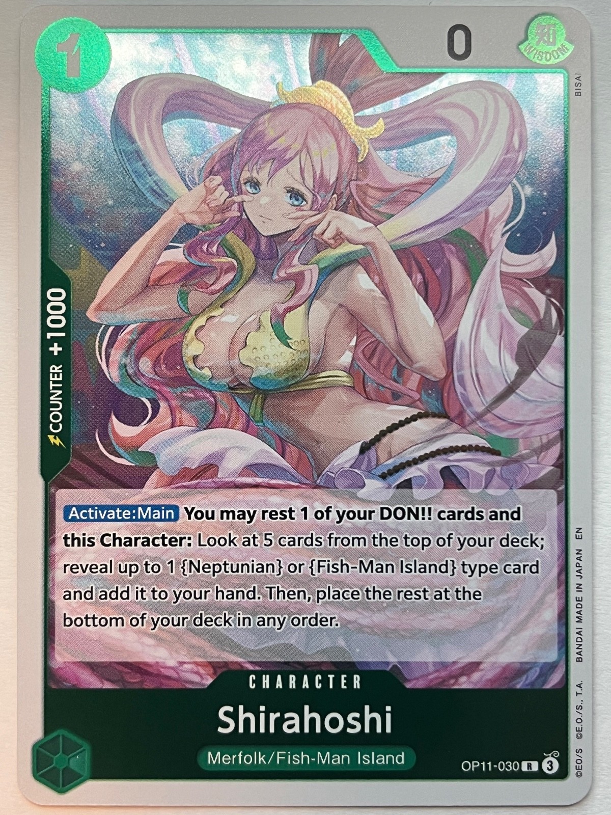 Shirahoshi R OP11-030 - A Fist of Divine Speed - One Piece TCG