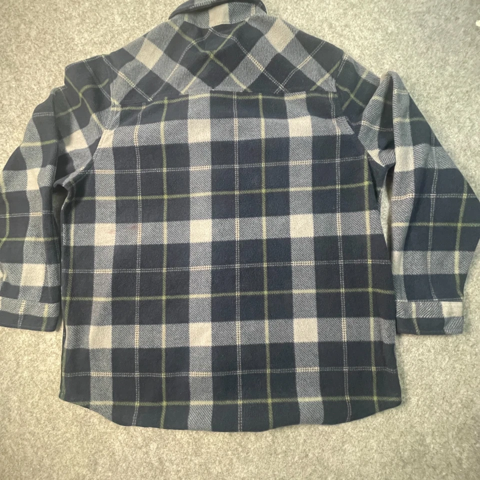 Men's XXL/EEG Fleece Shirt Jacket Outerwear Freedom Foundry Dry Goods Co. Plaid - Image 2 of 4