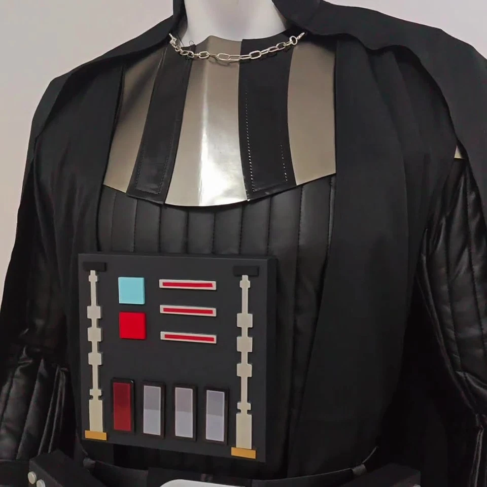 Star Wars Darth Vader Cosplay Costume Outfit Cloak Halloween Prop Shoulder Armor - Image 2 of 4
