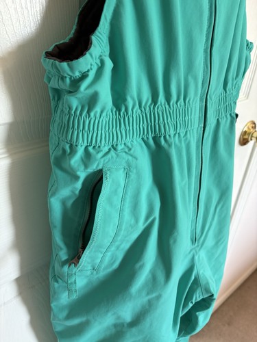 LANDS END Squall Bibs, Girl/Youth Size 14, Teal/Aqua, Reinforced Knees, Seat - Picture 4 of 20