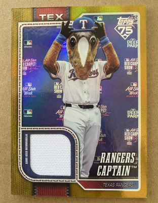 Topps 2026 Series 1 Rangers Captain Texas Rangers #MAS-CAP Gold Foil Relic /50