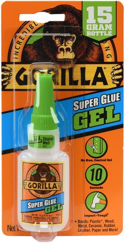 3 Pack Gorilla Super Glue Gel -.53oz 7600101