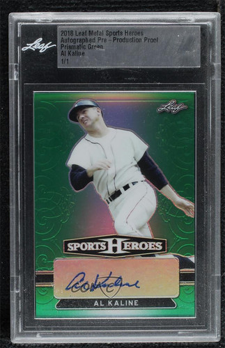 2018 Leaf Metal Sports Heroes 1/1 Al Kaline #BA-AK1 Auto HOF 0h1