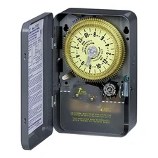 INTERMATIC T1975 Electromechanical Timer,24 hr,SPDT,Metal 6X761
