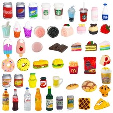50 Pcs Miniature Food Drink Bottles Soda Miniature, suitable for 1:12 scale