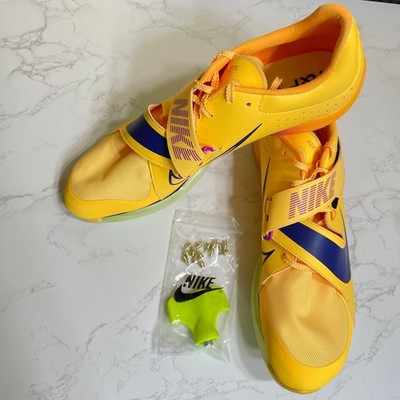 Nike Zoom LJ Elite Long Jump Track Spikes Citron Pulse Men's Size 13 FZ9326-800