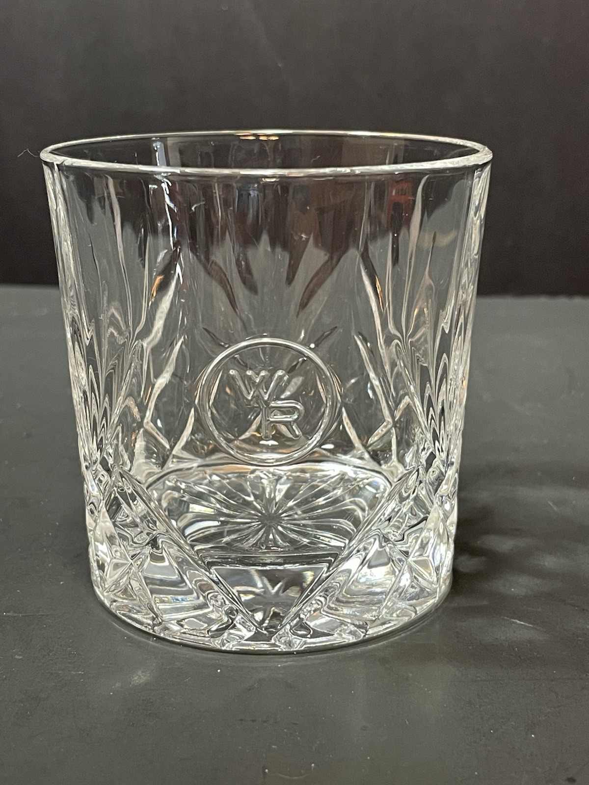 Woodford Reserve Kentucky Bourbon Whiskey Glencairn Crystal WR Lowball Glass-image