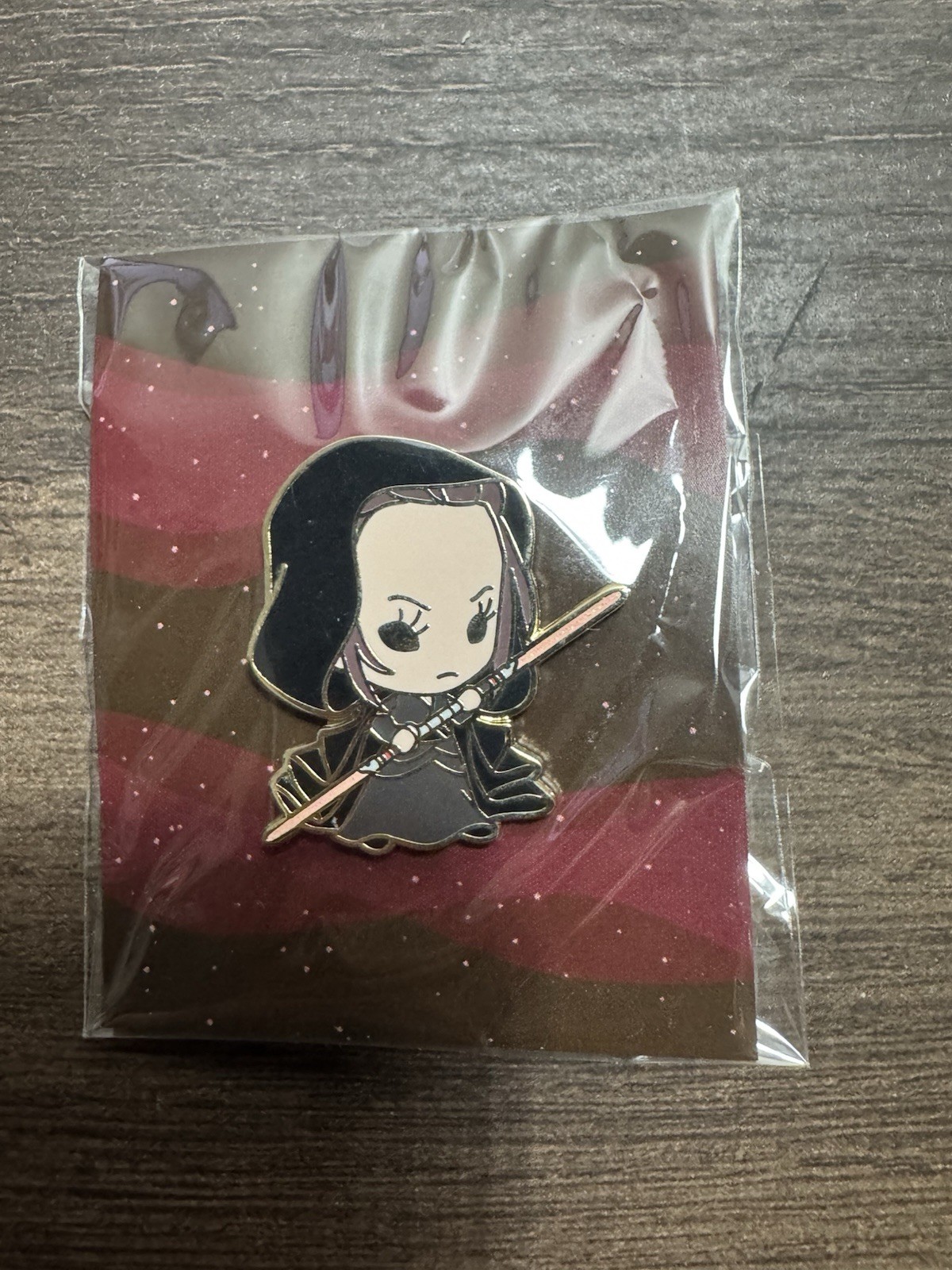 Star Wars Dark Rey Pin Chibi Disney Brand New Reylo