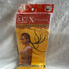Sensationnel X-Pression 3X Pre-Stretched Braid 58" 1B Black Kanekalon FR