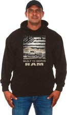 JH Design Men's Dodge Ram Built To Serve Ram Hooded Sweatshirt 3X