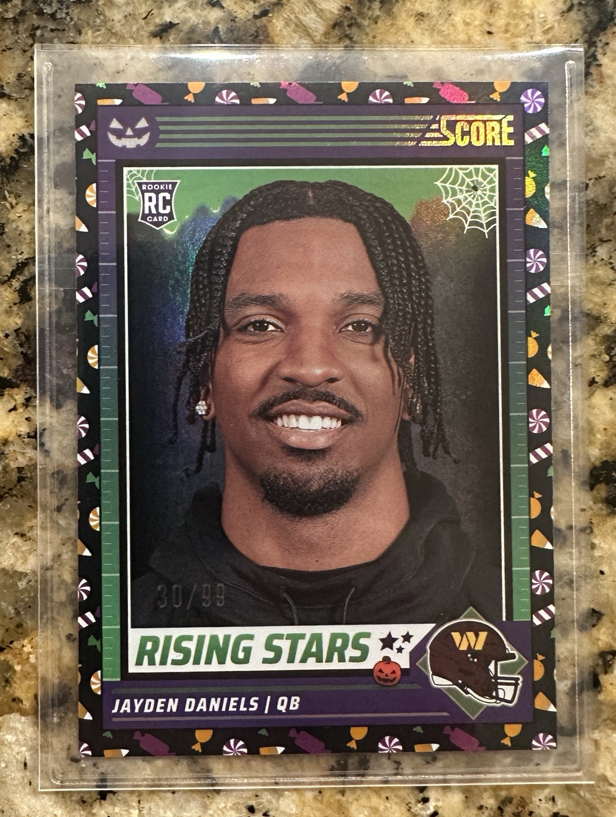 Jayden Daniels 2024 Panini Score A Treat Rising Stars /99 #26 RC NFL Commanders