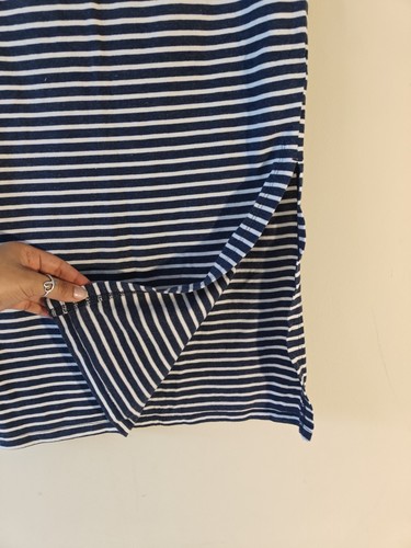 Old Navy Girls Size Large Maxi Skirt Striped White And Blue Size Cotton - Picture 4 of 6