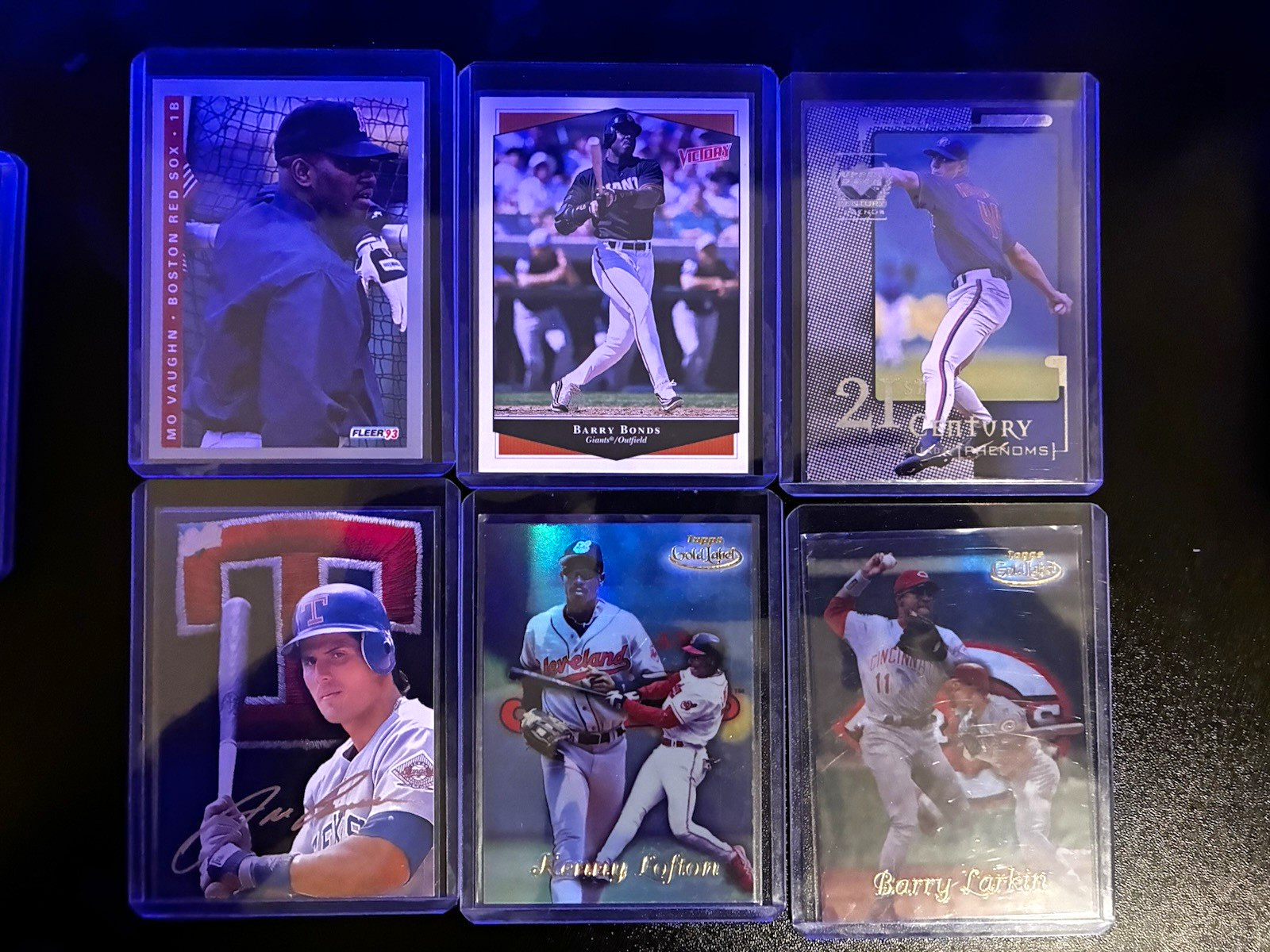 Topps 1992 MLB All-Stars 26-Card Lot Insert, Mo Vaughn Signed, Bonds