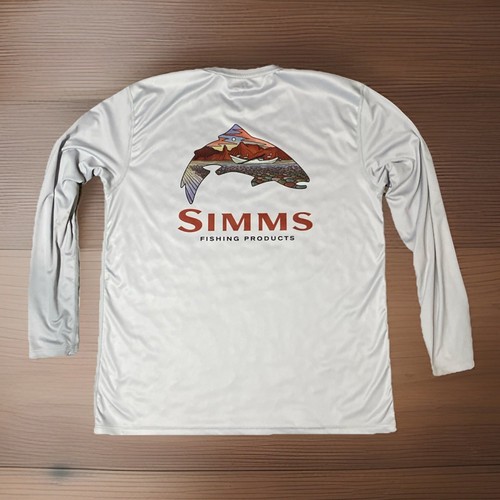 Sweat Capuche Pêche Simms Waypoint SolarFlex Homme L - Chili - Protection Solaire UPF50
