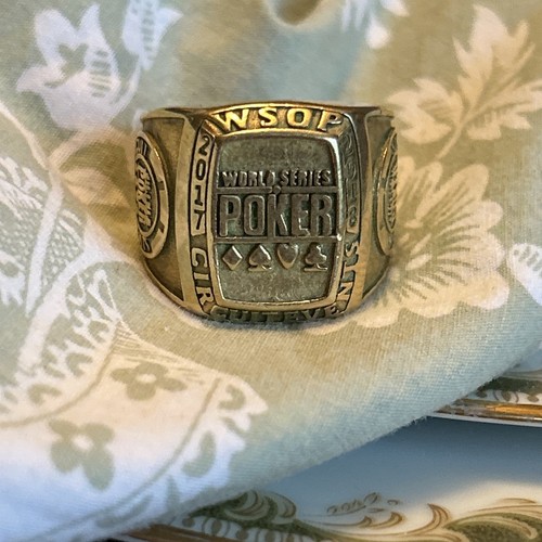World Series of Poker 18K Gold Ring Official Casino Poker Tournament Size 11
