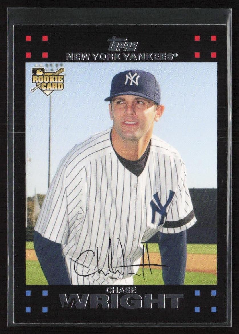 2007 Topps Updates & Highlights Red Back Chase Wright #UH164 Rookie Yankees