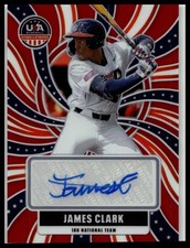2026 Panini USA Stars and Stripes #NTS-JC James Clark Red Prizm AUTO /99