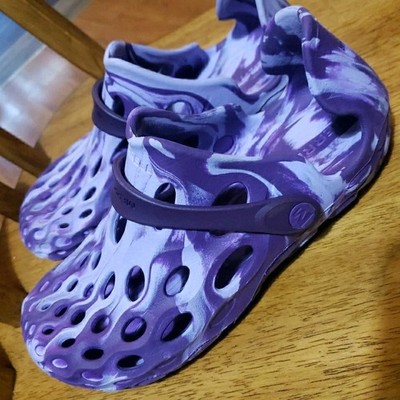 Merrell Hydro Moc Sandals Women 6 Men 4.5 Purple Slip On Water Shoes 