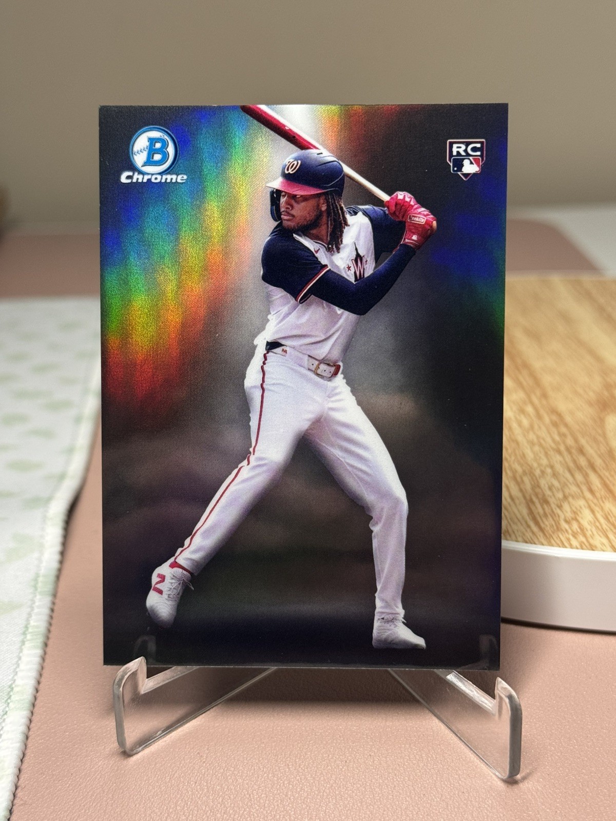 JAMES WOOD - 2025 Bowman Chrome - Spotlight RC SSP Case Hit #BS-11 Nationals