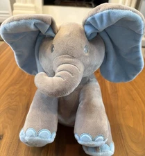 DIMPLE Kyle Interactive Blue Elephant Toy for Babies with Songs and Peek a Boo ✨
