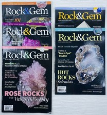 Rock & Gem Magazine, The Earth Treasures Minerals and Jewelry 2023 Lot of 5