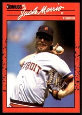 Jack Morris 1990 Donruss #639 Detroit Tigers MLB READ FREE SHIPPING AutographDen