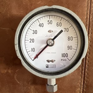 Weksler pressure gauge 6685008600975 0/100psi. K Monel Bourbon Heavy Duty