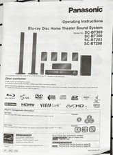 Panasonic Blue-Ray Home Theatre Sound System Model SA-BT200 & SC-BT200
