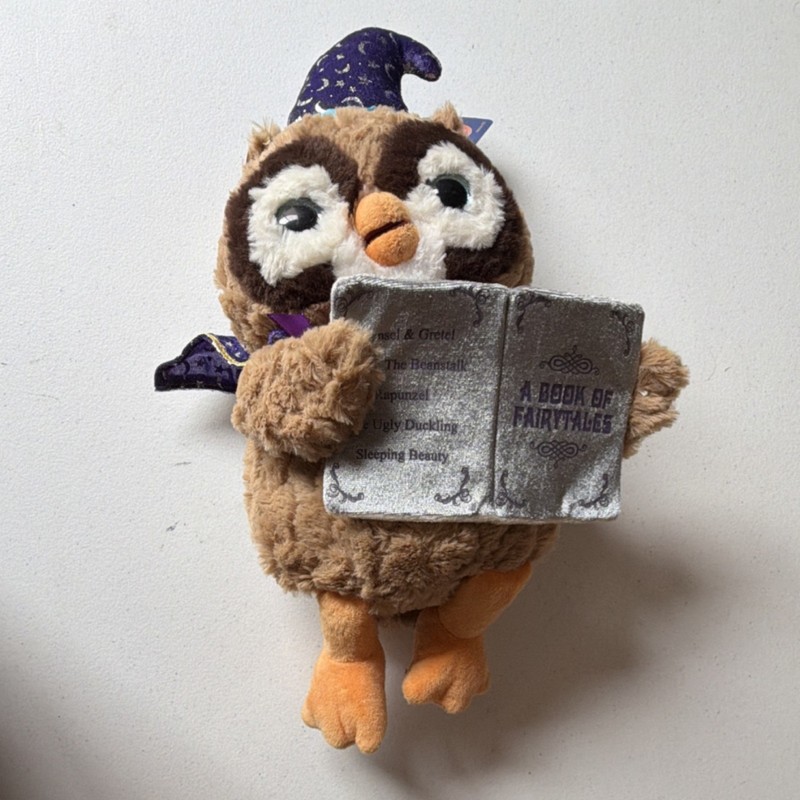 Cuddle Barn Octavius Storytelling Owl Battery Talking Plush Toy Fairy Tales Eye…