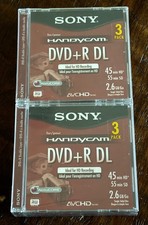 New SONY Handycam DVD R DL lot NOS