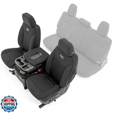 Rough Country Neoprene Front Seat Covers for Chevy Silverado and