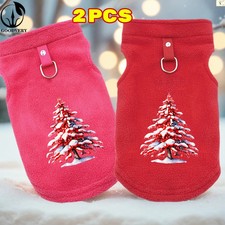 2PCS Christmas Tree Print New Cat Sweater Collection Stylish Fall/Winter Warm Co