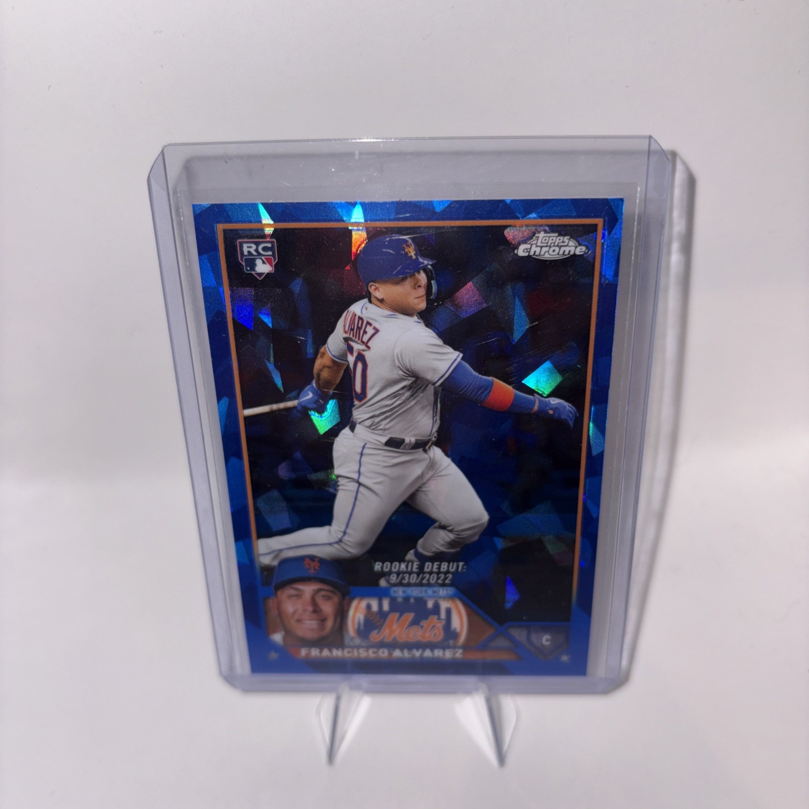 2023 Topps Chrome Update Francisco Alvarez Sapphire RC New York Mets