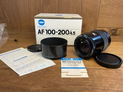 *Mint in Box* Minolta AF 100-200mm F/4.5 Telephoto Zoom Lens Minolta AF Sony A - Image 1 of 4
