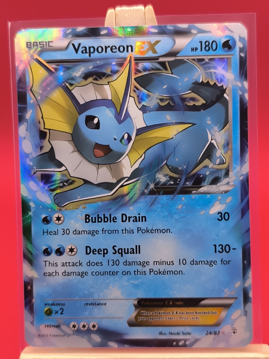 Vaporeon EX 24/83 Generations Ultra Rare Holo Pokemon Card | eBay